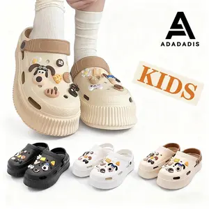 Adadadis Sandal Kodok Wanita Santai Sol Tebal Sandal Baim Lentur Wedges Perempuan Bae Clog Sepatu