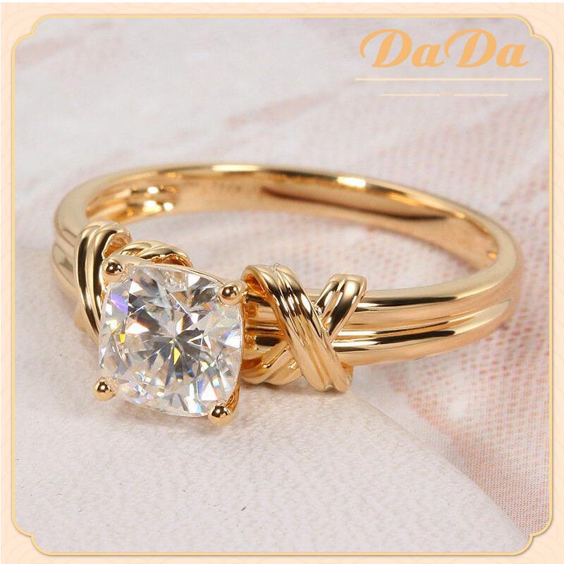 Original COP 916 22k Gold Plating Ring Zircon Pattern Spot Diamond ...