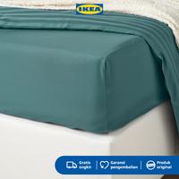 Gambar IKEA NATTJASMIN Sprei Kasur Berkaret Biru-Hijau 120x200cm dari IKEA Indonesia Kota Administrasi Jakarta Timur 1 Tokopedia