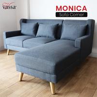 Gambar Sofa Corner Monica Sofa L Sudut Sofa L Minimalis By Vassa dari Vassa Sofa & Home Kab. Bogor 2 Tokopedia