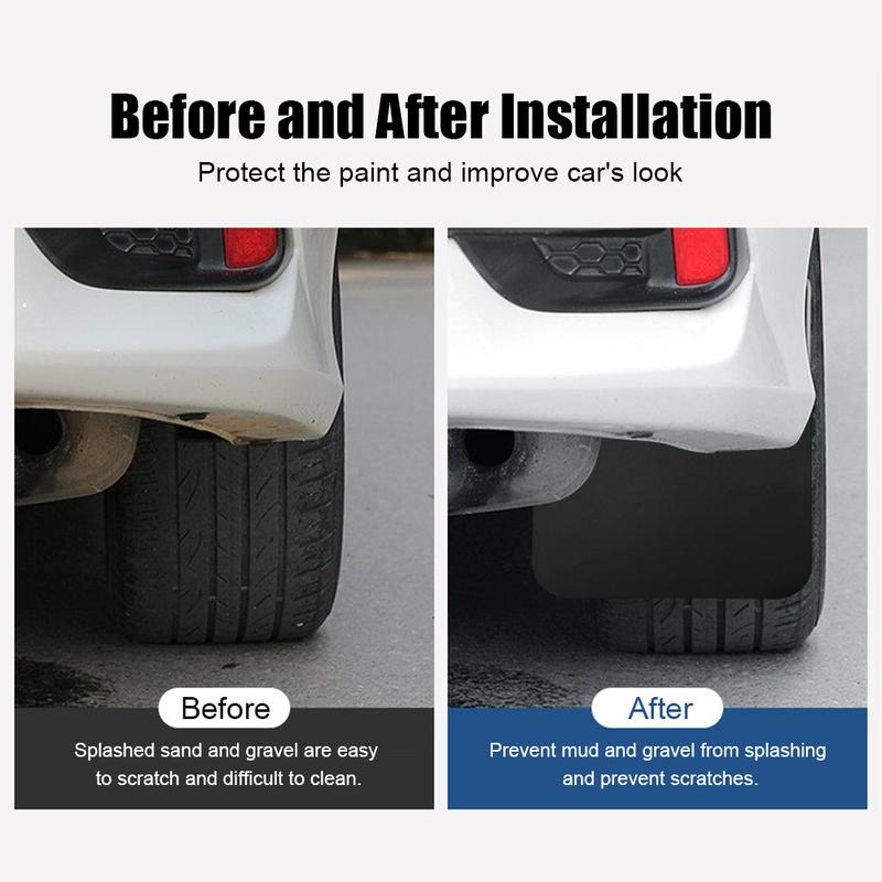Product Introduction of Universal Mud Flaps Splash Guard Car Front and Rear Wheels Mudflaps Fender Protector for Car Pickup SUV Van Truck Accessories 16