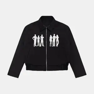 jaket Work Jaket Boxy - "People" Unisex - HITAM -JOBBS | EWV