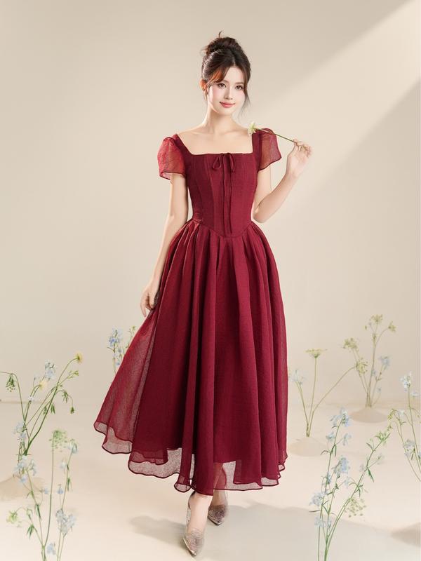  TIELA Đầm váy cổ vuông-Tiana Dress 