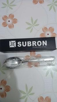 Product Review of SUBRON 12pcs Sendok Garpu 25gr Makan Spoon Fork Stainless Rumah Resto kitchenware from B**a 0