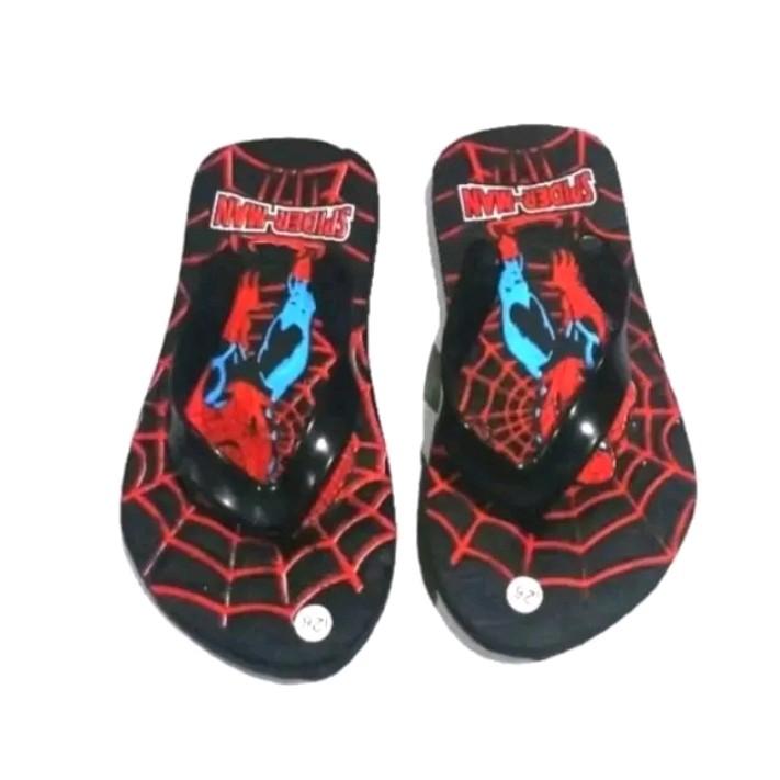 SANDAL JEPIT anak laki2 motif SPIDER-MAN Fashion Kaki 3