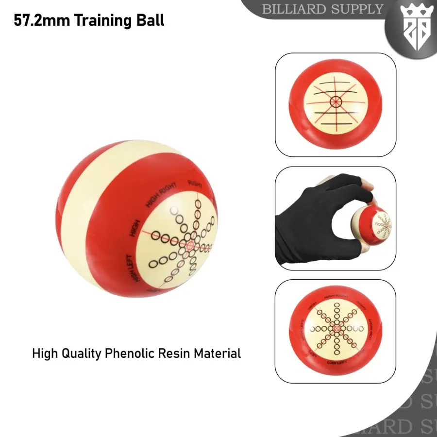 Zeus Training Cue Ball Billiard - 57.2mm - Bola Latihan Biliar