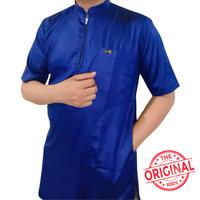 Gambar Baju koko semi kurta Navy Saudi Polyester Import lengan pendek resleting Besi nikel original / Baju Pria Muslim Elit, Mewah, Berkelas dan Berkualitas Alghin Exclusive 53 - XS dari alghin exclusive Kab. Banjar 3 Tokopedia