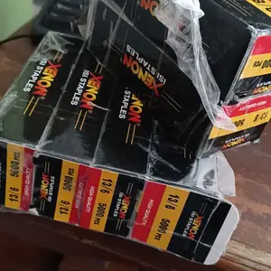 XENON Isi Staples 13/6 Mesin Paku Tembak U Mata Air Nailer Nail Gun Angin Stapler Jok Sofa Motor