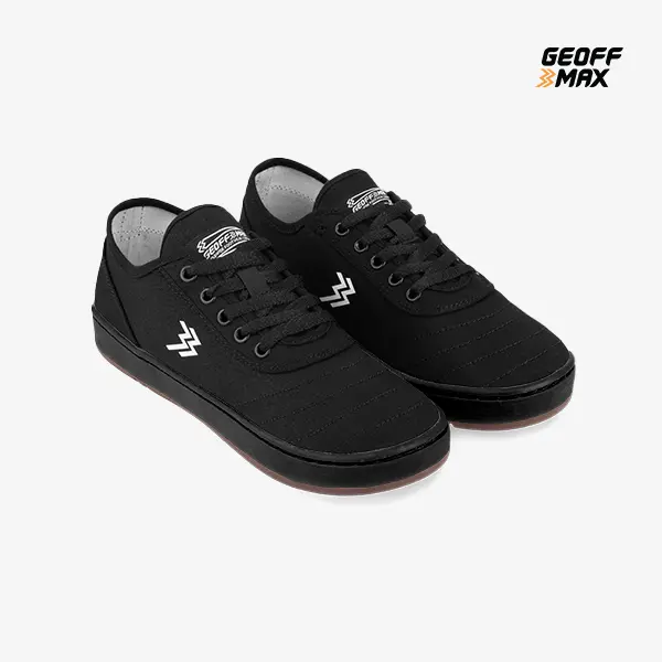 Geoff Max - Dublin All Black Sepatu Pria Wanita Unisex Sneakers Canvas Shoes Casual Snekers 4