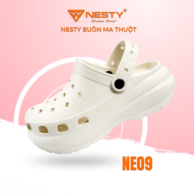 NE09 Dép Sục Nữ Đế Cao 7CM NESTY – Form Basic Êm Mềm Chống Trượt Tặng 10 Sticker