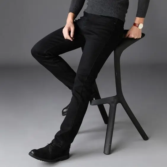 Celana Jeans Pensil Skinny Cowok Slimfit Premium Warna Bio dan Hitam Size 27/38 Pria 0