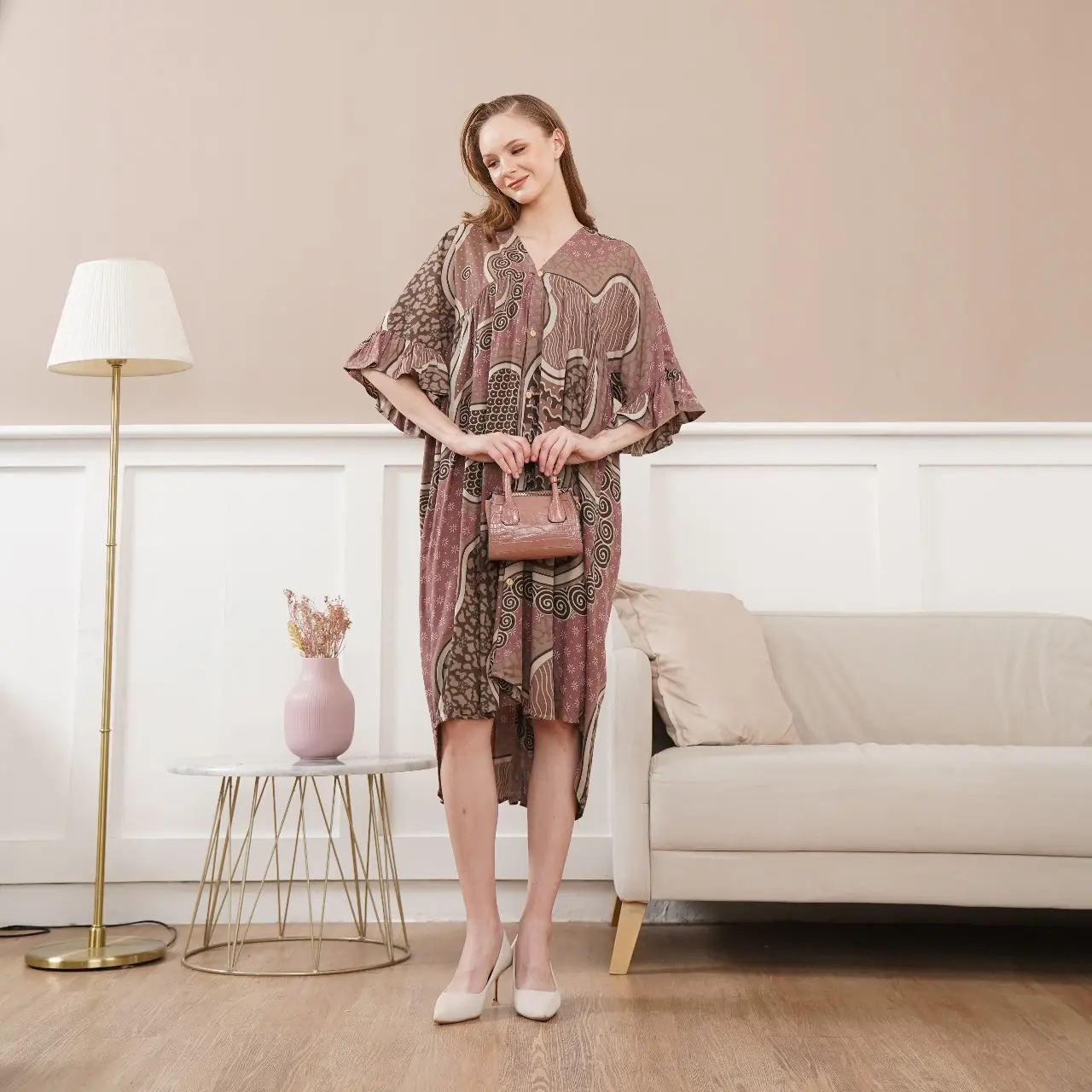 Daster NAURA Homedress variasi tali Chandani Homeware