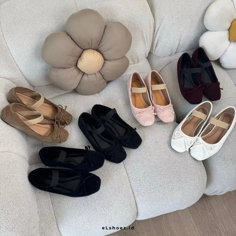 eLshoez-cassey flatshoes sandal corduroy tali pita strap cod 0