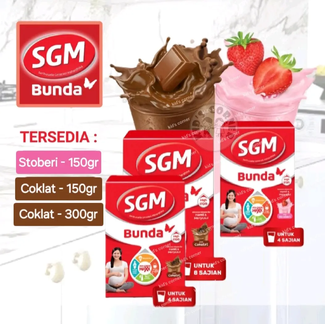 SGM Bunda 150gr Strawberry /Coklat 300gr Susu Ibu Hamil dan Menyusui Ga Bikin Mual