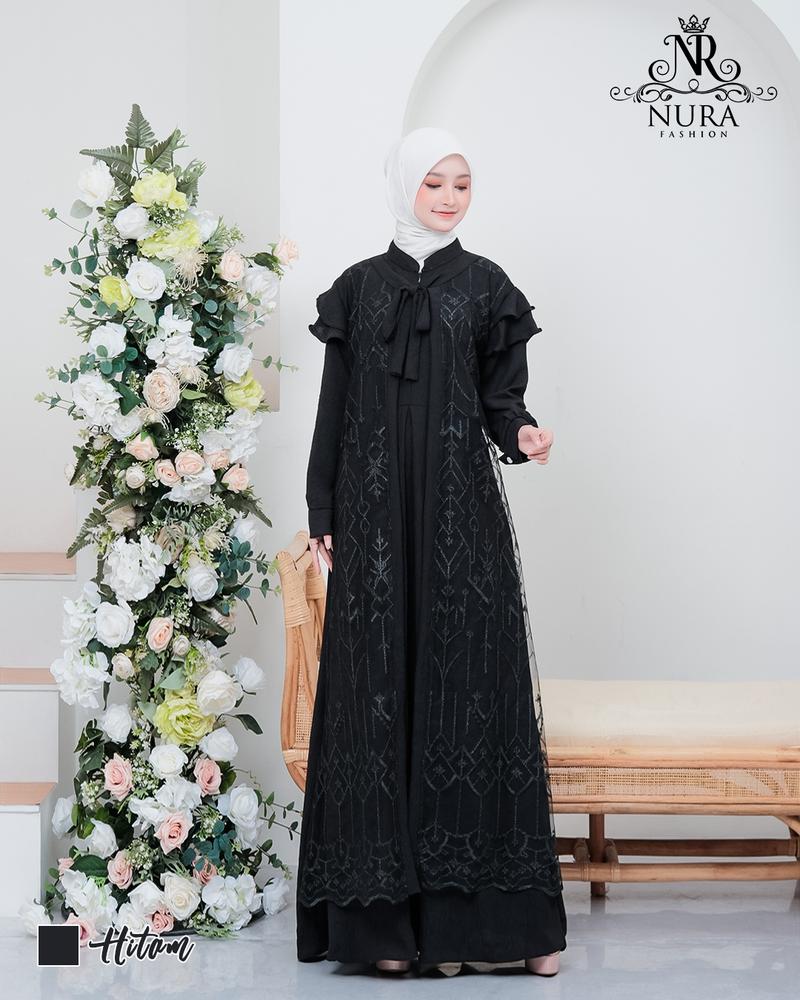 Product Introduction of Gamis Brukat Kondangan Terbaru 2025 | Crinkle Premium | Busui | Gaun Pesta elegan Brokat Cantik 23