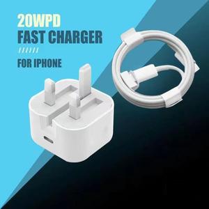 Set Pengecasan Pantas, Pengecas dan Kabel Data PD20W, Serasi dengan Telefon Magsafe Phone