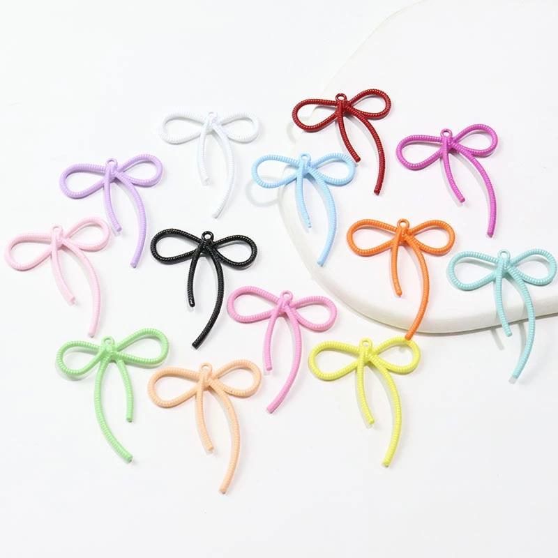 Product Introduction of 1pcs Gantungan tas kunci aesthetic keychain bow bag charm ribbon mini cute crochet 2