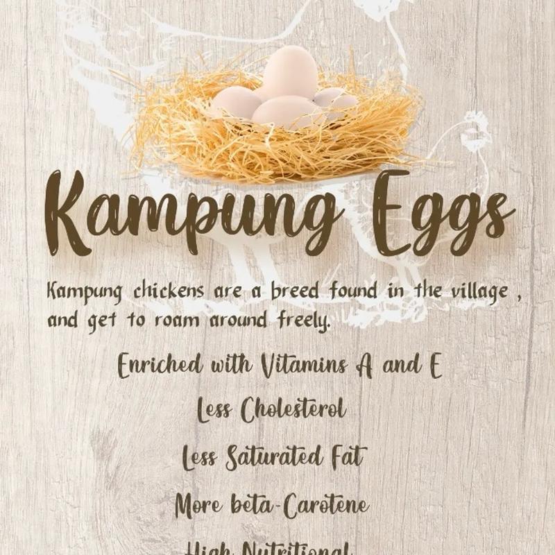 Fresh Kampung Eggs 30PCS (TRAY) 2
