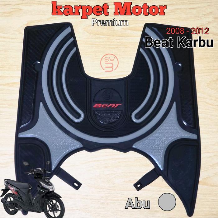 Gambar Original Karpet Motor Beat Karburator Tahun 2008 - 2012 Bahan Karet - Merah dari BOSW Kota Cimahi 5 Tokopedia