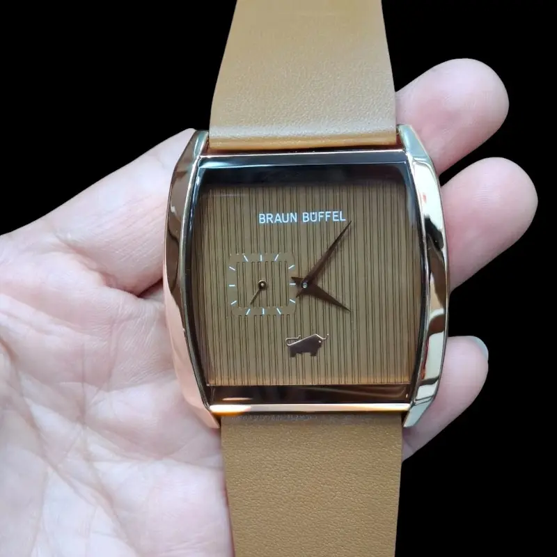 Jam Tangan Pria Braun Buffel -Original Garansi 1 Tahun -Tahan Air - Watch, Watches ( BAYAR DIRUMAH ) Stainless Gift Waterproof 3