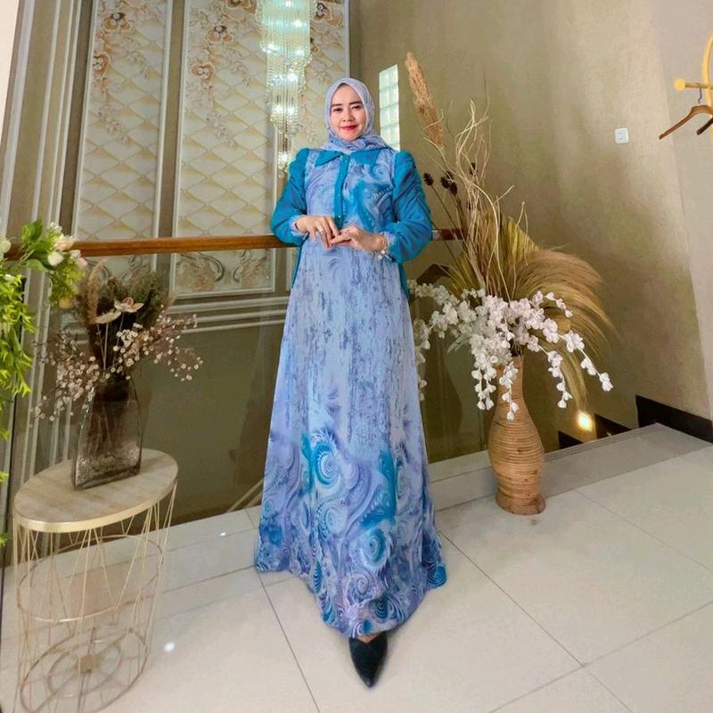 Zulfa Abaya Set Hijab Terbaru Gamis 5