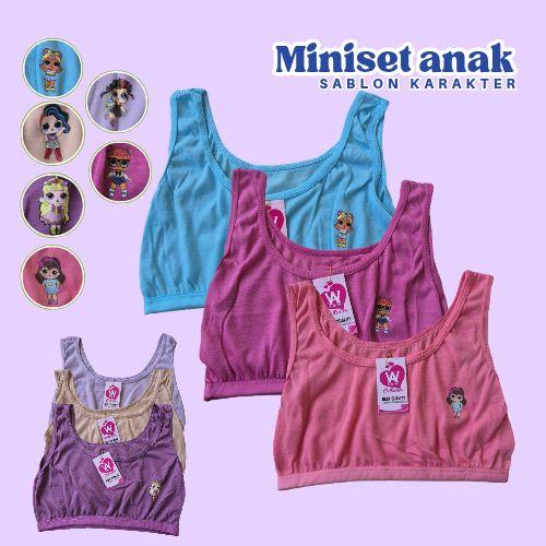 ISI 3PCS/MINISET MOTIF ANAK REMAJA SD/SMP BRA MINISET REMAJA FASHION KEKINIAN Perempuan Cantik