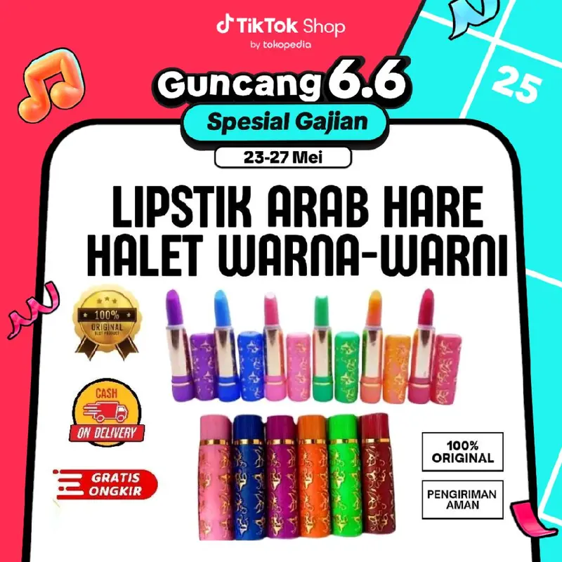 LIPSTIK HARE ARAB Halet Warna Warni Untuk Oleh-oleh Haji Umroh Menutrisi Bibir Pertoleum Jelly seharga Rp10.000. Dapatkan sekarang juga! Wanita Lipstick Lipgloss Gloss Merah Biru 0