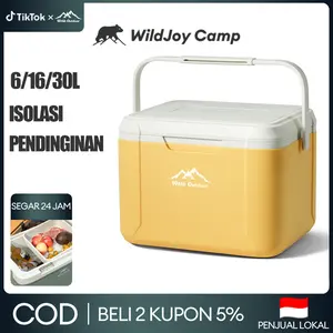 WildJoy Camp Cooler Box Kotak Makan Siang Serbaguna Ekstra Besar Tahan Air Dan Anti Bocor Tas Terisolasi Kotak Es Tahan Panas 6L 16L 30L