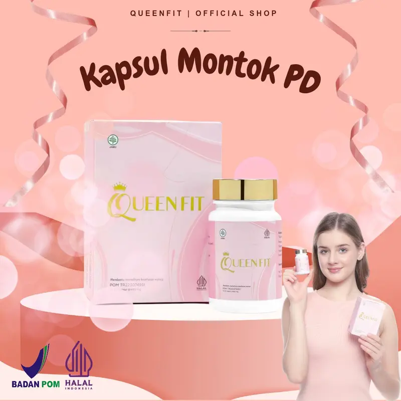 ( BUNDLE 2 BOX ) Queenfit Booster Suplemen PD Montok dan Kencang Herbal Hormon Estrogen Pengaktif Hormon Kewanitaan 4