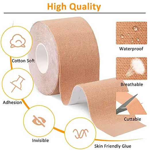 Body Boob Tape 5cm x 5cm Penutup Payudara Push Lift Up Pengangkat Cover Bra Tape Roll Selotip Pad Bh YY007 5