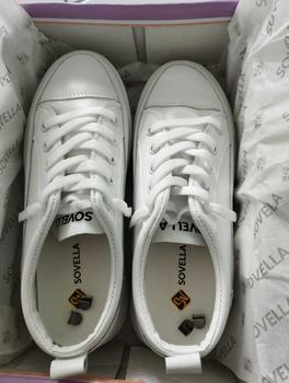 SOVELLA Alexa Sepatu Sneakers Fashion Wanita Putih Polos Korea