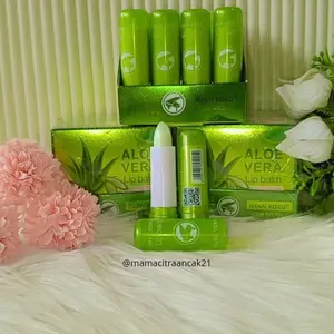 Isi 2pcs BPOM Lip Balm Aloevera  Bibir Pink Alami lip serum bibir  Merah
