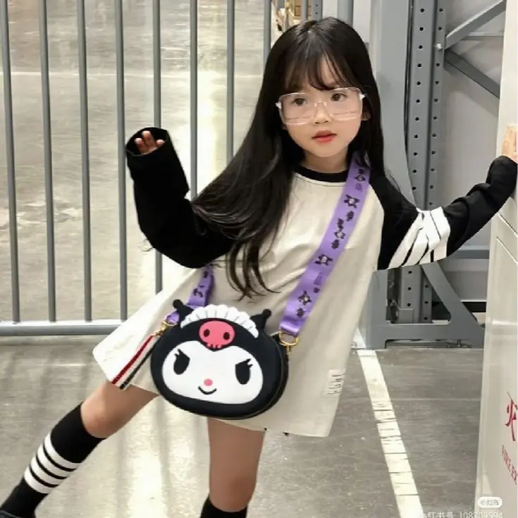 [Muat HP] Tas Selempang Karakter Kartun Anak Cowo Cewe Lucu Ukuran BESAR Muat HP Cetakan Emboss 3D Real Pic Bisa COD Fashion 1