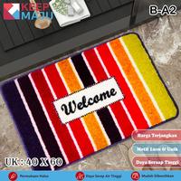 Gambar KEEP MAJU 40*60cm Keset Pintu Luar Keset Lantai Mewah Keset Lantai Rumah Tangga Keset Lantai Kamar Mandi Penyerap Air Anti Selip - B-A1 dari Keepmaju karpet official Kota Tangerang 4 Tokopedia