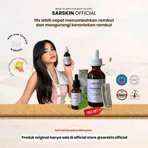 SARSKIN Penumbuh Rambut & Anti Ketombe  - Serum Rambut Botak & Rontok dengan Kopexyl+BiotinZinc
