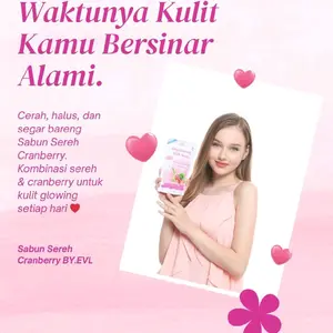 BY.EVL Sabun Sereh Cranberry Whitening untuk Kulit Cerah Halus dan Segar Setiap Hari