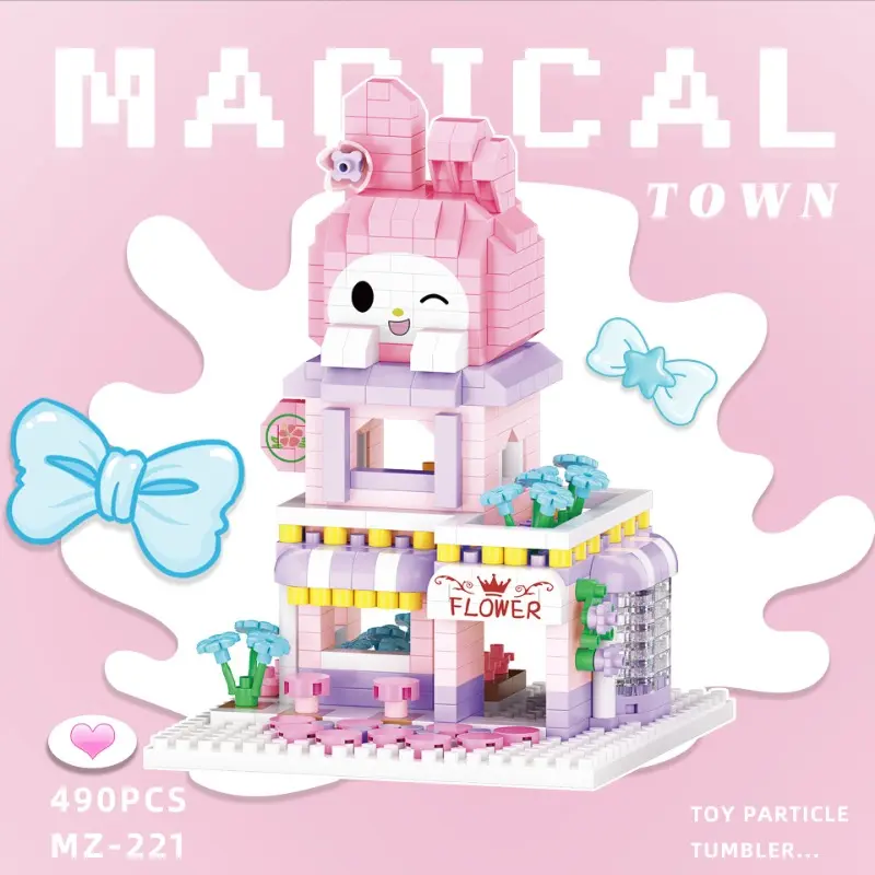 Mainan Balok Susun Partikel Kecil Mainan Anak Kartun Mainan Edukasi DIY 3D Puzzle Nano Block 5
