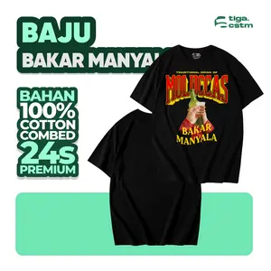 Kaos BAKAR MANYALA Tshirt Baju Distro Cotton Bombed 24s UNISEX KAOS BAKAR MANYALA