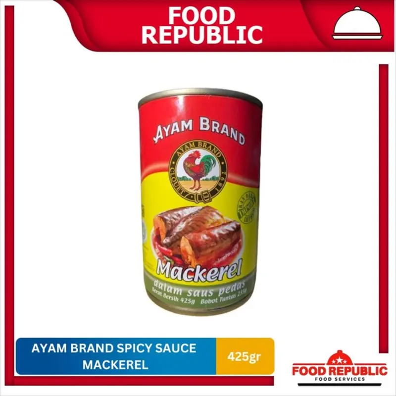 AYAM BRAND 425gr IN SPICY SAUCE SARDINES / MACKEREL KALENG SARDEN FISH 1