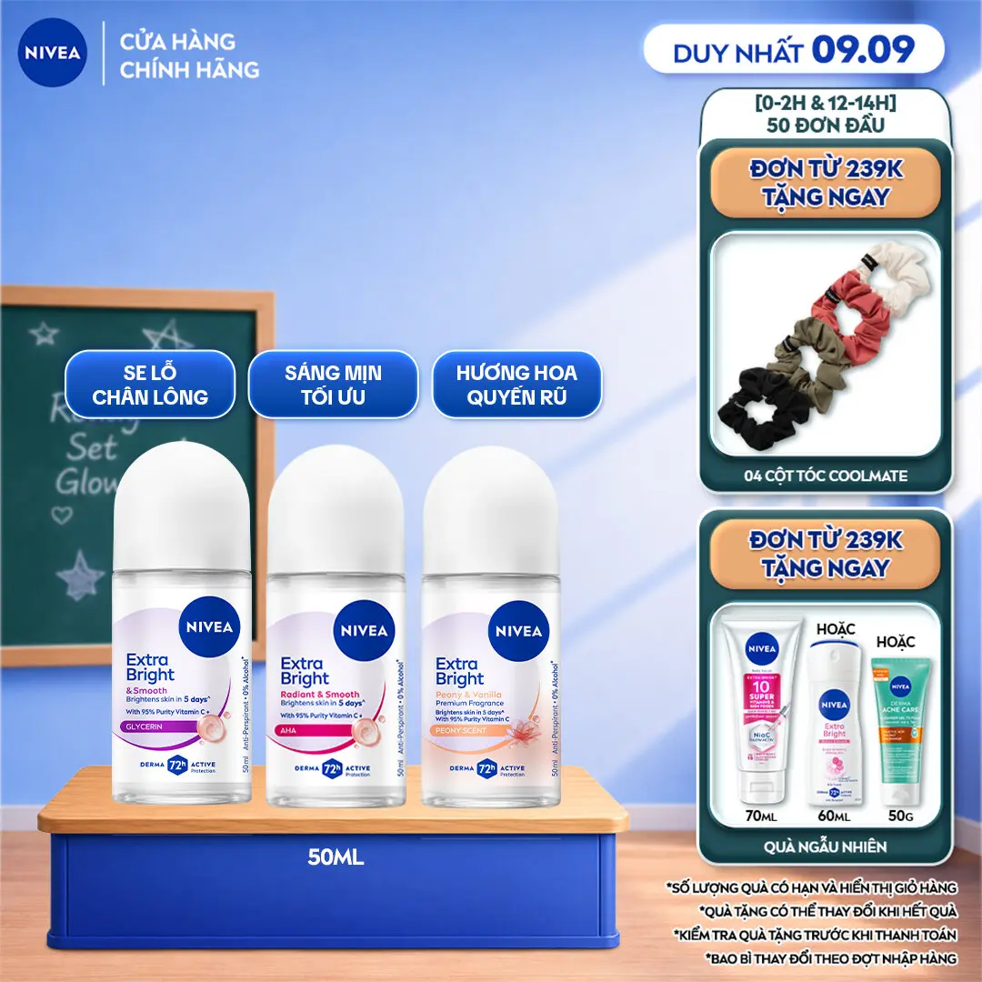 Lăn Ngăn Mùi NIVEA Dưỡng Da Từ 8 Super Food | Vitamin C (50 ml) - 81644/83747/98541