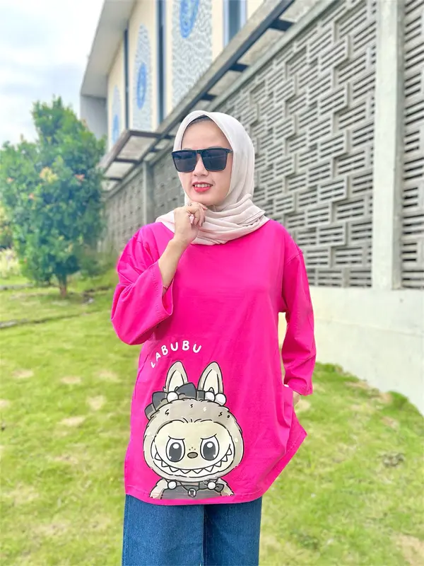 T-Shirt Labu Labubu Series Terbaru / Kaos Bigsize Cotton Combed Premium 4