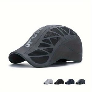 ユニセックス スポーツハット、通気性メッシュの速乾ランニングキャップ、UVカット、調整可能、サイクリング・ハイキング・ゴルフ・アウトドア活動に最適