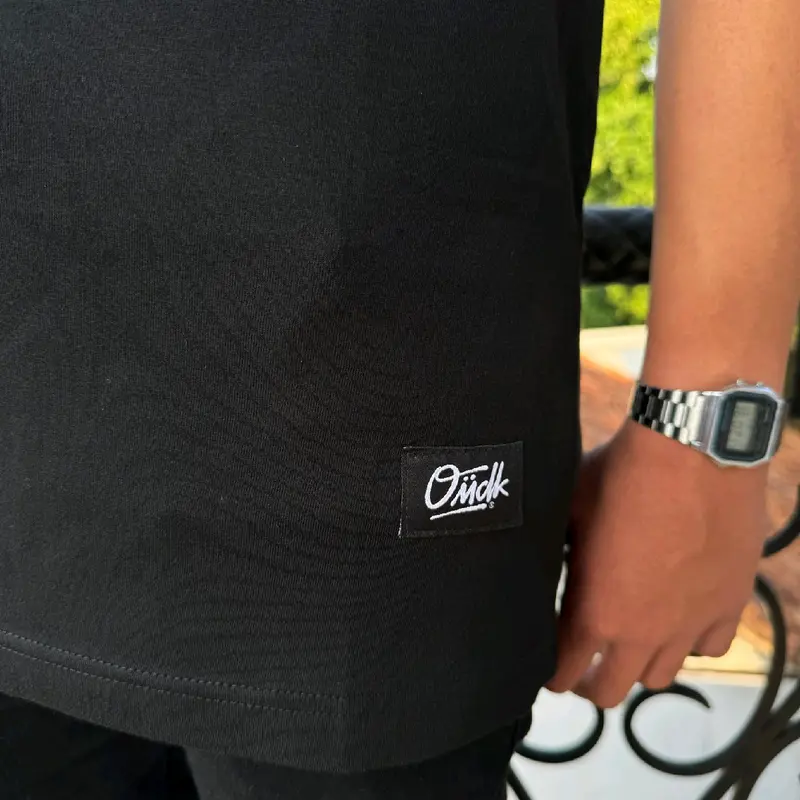 Kaos Omidoki Hitam Flowy T-shirt Katun Combed 24s Unisex Cowok Nyaman 4