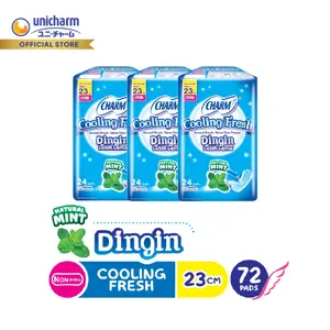 Charm Pembalut Cooling Fresh Non Wing 23cm 24 pads - 3 packs