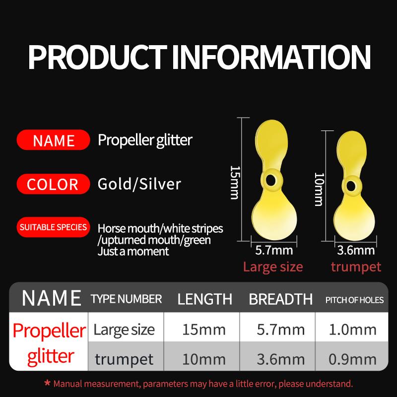 [LANMENGDI] Lure Fake Bait Does Not Hurt Lines Sunflower Sequins Rotating Micro Objects White Strips Horse Mouth Slow Sinking Thrower Bulk Accessories Set 4