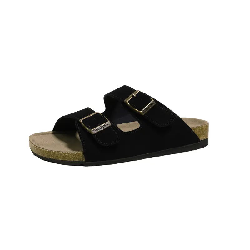 3CM and Gao Boken Shoes Slippers for Women 2025 New Summer Outerwear Boken Shoes Stepping on Shit Feeling Strap Roman Sandals for Women 4