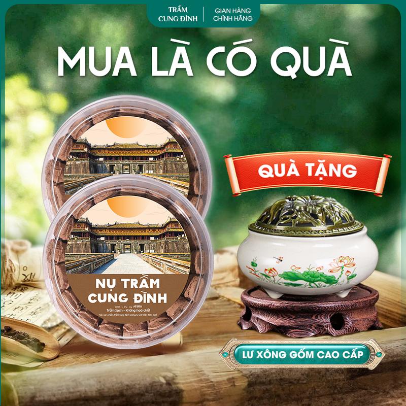 [TẶNG LƯ XÔNG] Combo 2 hộp Nụ Trầm Cung Đình, nụ trầm sạch giá tận xưởng – Hương trầm mùi thơm thanh nhẹ, dùng phòng khách, ngủ, thiền, xông nhà đem lại không gian bình yên, thư giãn