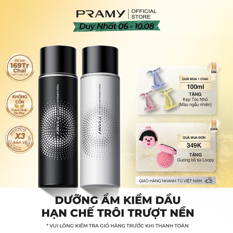 PRAMY Xịt Khoá Nền Trang Điểm, Dưỡng Ẩm, Kiềm Dầu, Lâu Trôi, Dưỡng Ẩm, Không Chứa Cồn 100ML