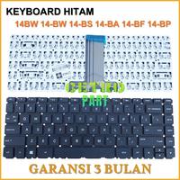 Gambar KEYBOARD COMPATIBLE FOR 14-BS 14-BW TPN Q186 Q187 240 G6 BLACK NON FRAME - CETRO dari Cetro Part Kota Administrasi Jakarta Pusat 1 Tokopedia