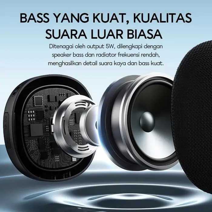 SPEAKER PORTABLE VIVAN VS7 BLUETOOTH 5.3 SPEAKER OUTDOOR PORTABLE CLASSIC WATERPROOF IP67 TWS